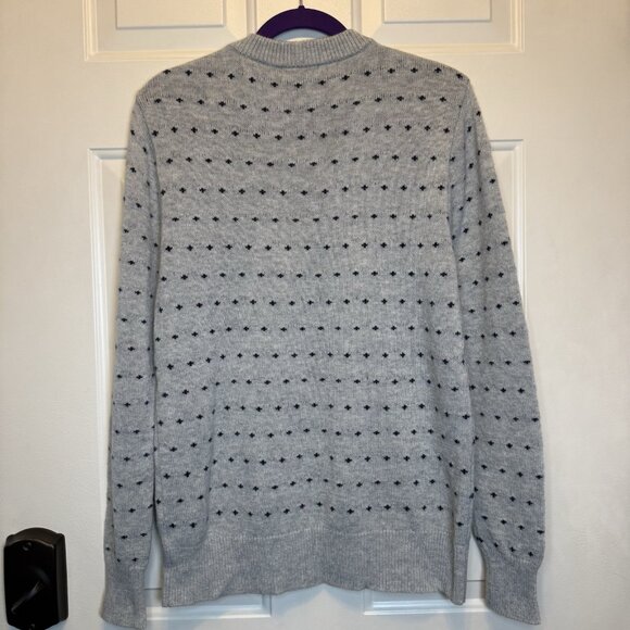 Toad&Co Cazadero Crew Sweater Heather Grey Birdseye Pattern Men's Sz S - Picture 2 of 12